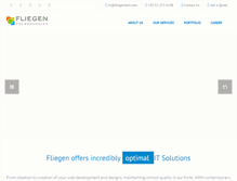 Tablet Screenshot of fliegentech.com